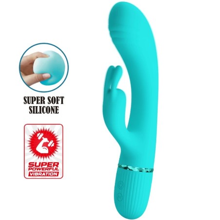 PRETTY LOVE - SCOCCO VIBRADOR RABBIT TURQUESA PRETTY LOVE FLIRTATION
