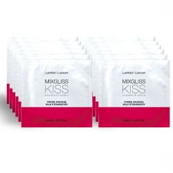 MIXGLISS - LUBRICANTE BASE AGUA SABOR A FRESA 12 MONODOSIS 4 ML MIXGLISS