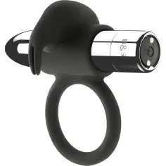 BLACK&SILVER - BURTON ANILLO RECARGABLE 10 MODOS VIBRACIÓN 2