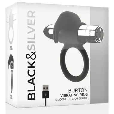 Burton Anillo Recargable 10 Modos Vibración | Black&silver