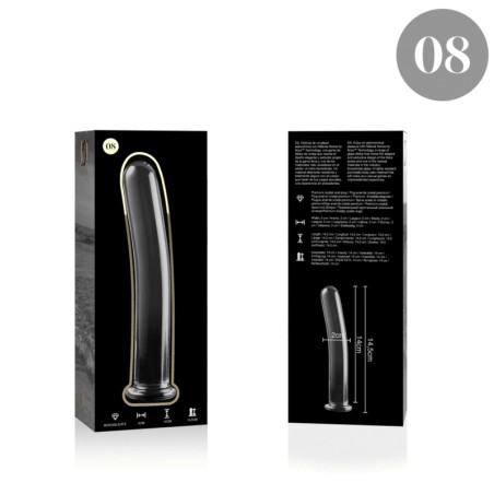 NEBULA SERIES BY IBIZA - MODELO 8 DILDO CRISTAL TRANSPARENTE 14.5 CM -O- 2 CM NEBULA SERIES BY IBIZA