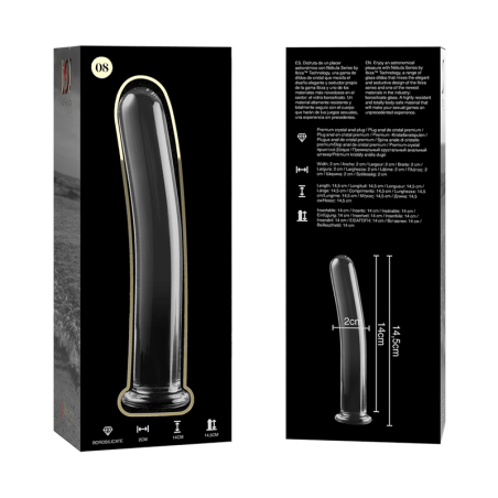 NEBULA SERIES BY IBIZA - MODELO 8 DILDO CRISTAL TRANSPARENTE 14.5 CM -O- 2 CM NEBULA SERIES BY IBIZA