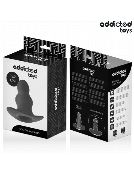 ADDICTED TOYS - PLUG ANAL HUECO SILICONA TALLA XXL 15,2 CM 