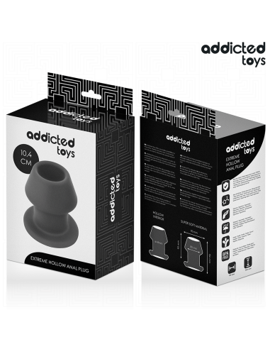 ADDICTED TOYS - PLUG ANAL HUECO EXTREM SILICONA TALLA L 10,4 CM 