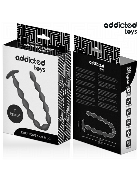 ADDICTED TOYS - ROSARIO ANAL 27 CM EXTRA LARGO SILICONA 