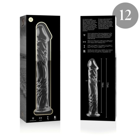 NEBULA SERIES BY IBIZA - MODELO 12 DILDO CRISTAL TRANSPARENTE 17 CM -O- 3.5 CM NEBULA SERIES BY IBIZA