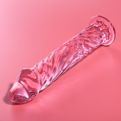 NEBULA SERIES BY IBIZA - MODELO 12 DILDO CRISTAL ROSA 17 CM -O- 3.5 CM NEBULA SERIES BY IBIZA 2