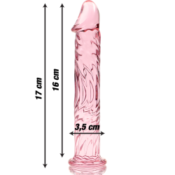 NEBULA SERIES BY IBIZA - MODELO 12 DILDO CRISTAL ROSA 17 CM -O- 3.5 CM 2
