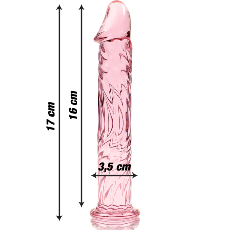 NEBULA SERIES BY IBIZA - MODELO 12 DILDO CRISTAL ROSA 17 CM -O- 3.5 CM NEBULA SERIES BY IBIZA