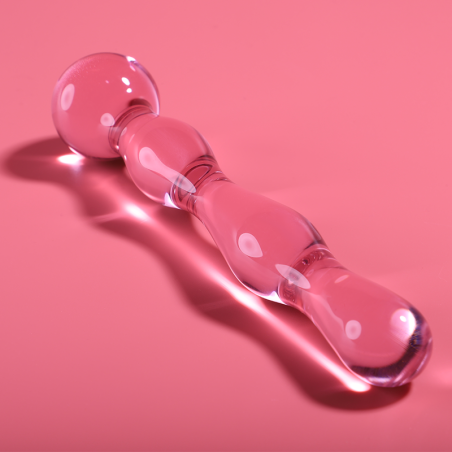 NEBULA SERIES BY IBIZA - MODELO 13 DILDO CRISTAL ROSA 18 CM -O- 3.5 CM NEBULA SERIES BY IBIZA