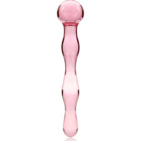 NEBULA SERIES BY IBIZA - MODELO 13 DILDO CRISTAL ROSA 18 CM -O- 3.5 CM NEBULA SERIES BY IBIZA