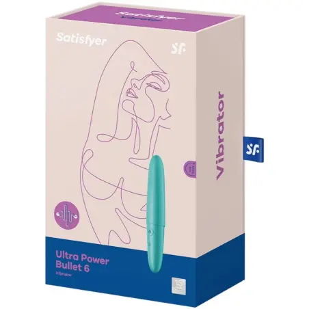 Ultra Power Bullet 6 Bala Vibradora Turquesa | Satisfyer