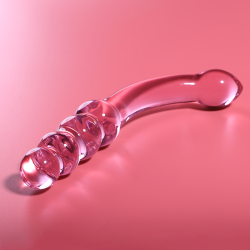 NEBULA SERIES BY IBIZA - MODELO 14 DILDO CRISTAL ROSA 18.5 CM -O- 3 CM NEBULA SERIES BY IBIZA 2