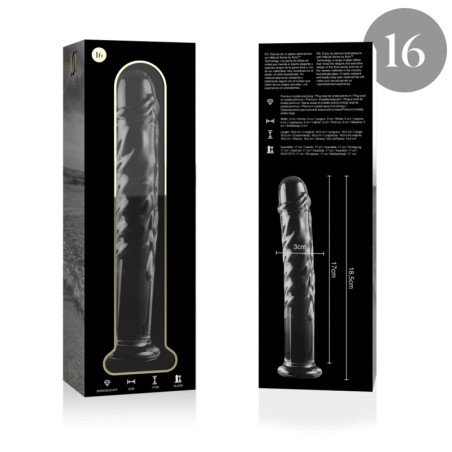 NEBULA SERIES BY IBIZA - MODELO 16 DILDO CRISTAL TRANSPARENTE 18.5 CM -O- 3 CM NEBULA SERIES BY IBIZA
