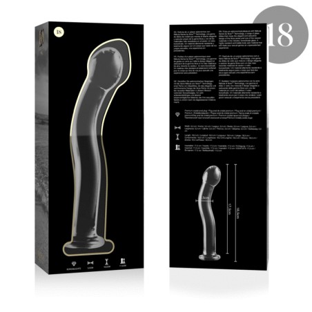 NEBULA SERIES BY IBIZA - MODELO 18 DILDO CRISTAL TRANSPARENTE 18.5 CM -O- 3.5 CM 