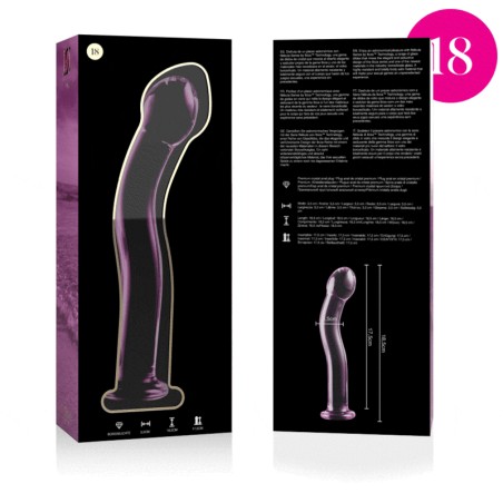 NEBULA SERIES BY IBIZA - MODELO 18 DILDO CRISTAL ROSA 18.5 CM -O- 3.5 CM NEBULA SERIES BY IBIZA