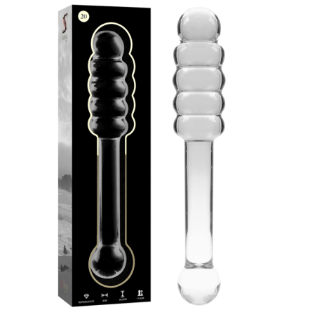 NEBULA SERIES BY IBIZA - MODELO 20 DILDO CRISTAL TRANSPARENTE 20.5 CM -O- 3 CM NEBULA SERIES BY IBIZA