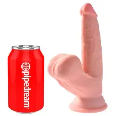 KING COCK - PLUS 3D DILDO SWINGING BALLS 12.7 CM