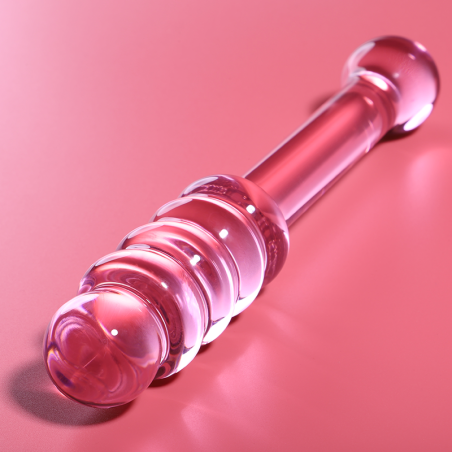 NEBULA SERIES BY IBIZA - MODELO 20 DILDO CRISTAL ROSA 20.5 CM -O- 3 CM NEBULA SERIES BY IBIZA