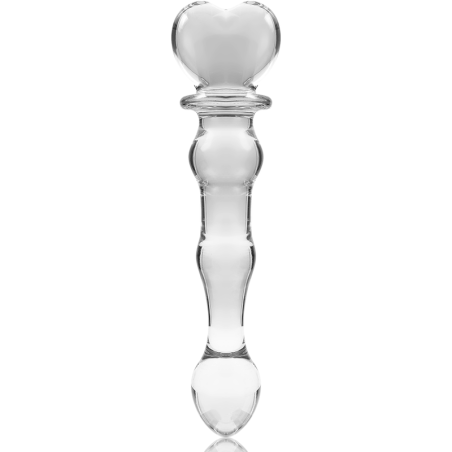 NEBULA SERIES BY IBIZA - MODELO 21 DILDO CRISTAL TRANSPARENTE 20.5 CM -O- 3.5 CM 