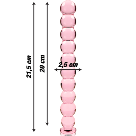NEBULA SERIES BY IBIZA - MODELO 22 DILDO CRISTAL ROSA 21.5 CM -O- 2.5 CM NEBULA SERIES BY IBIZA