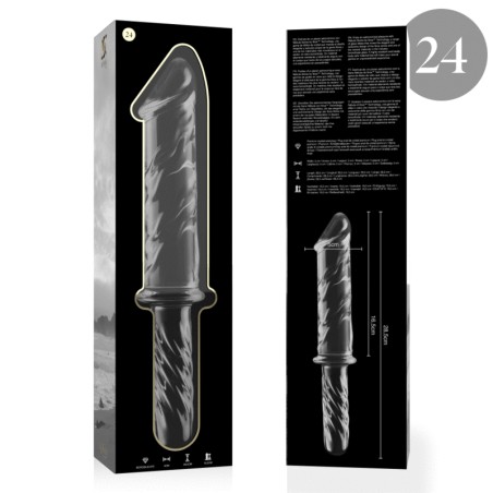 NEBULA SERIES BY IBIZA - MODELO 24 DILDO CRISTAL TRANSPARENTE 28.5 CM -O- 5 CM NEBULA SERIES BY IBIZA