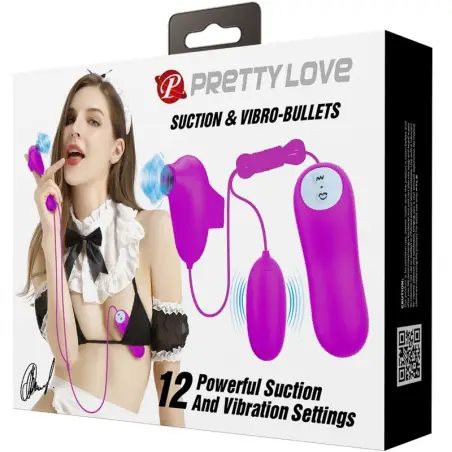 Bala Vibradora y Succionador - 12 Funciones | Pretty Love