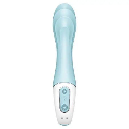 Air Pump Vibrator 5+ Vibrador Punto G Inflable APP Azul