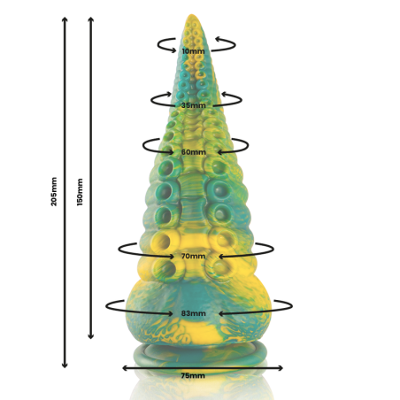 EPIC - CETUS DILDO TENTÁCULO VERDE TAMAÑO GRANDE EPIC