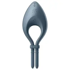 SATISFYER - BULLSEYE ANILLO VIBRADOR APP GRIS 2