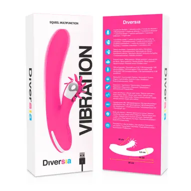 Bunny Vibrating 24 cm - Rotación y 7 Modos | Diversia