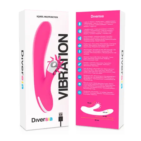 Bunny Vibrating 24 cm - Rotación y 7 Modos | Diversia