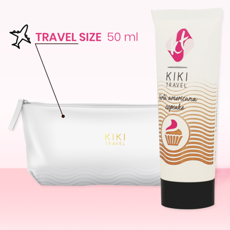 KIKÍ TRAVEL - GEL DESLIZANTE SABOR A TARTA AMERICANA CUPCAKE 50 ML KIKÍ TRAVEL