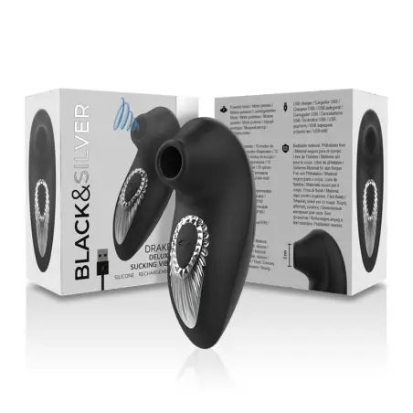 Drake Deluxe Sucking Vibe Silicona Recargable Negro