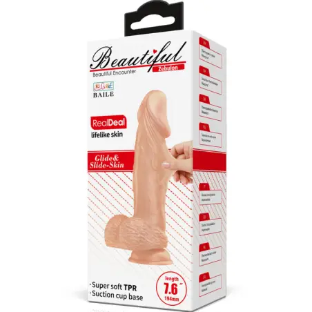 Beautiful Encounter Zebulon Dildo Realístico Flexible