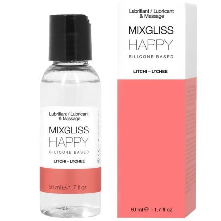 MIXGLISS - HAPPY LUBRICANTE SILICONA LITCHI 50 ML MIXGLISS