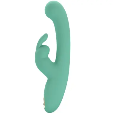 Lamar Vibrador Rabbit & Punto G Verde | Pretty Love