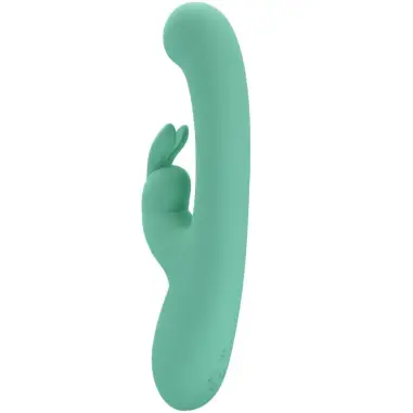 Lamar Vibrador Rabbit & Punto G Verde | Pretty Love
