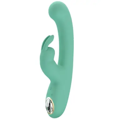 Lamar Vibrador Rabbit & Punto G Verde | Pretty Love