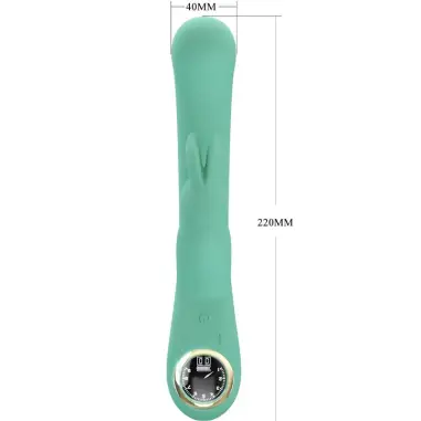 Lamar Vibrador Rabbit & Punto G Verde | Pretty Love