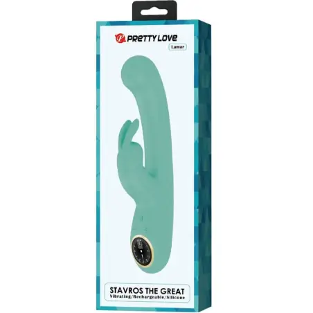Lamar Vibrador Rabbit & Punto G Verde | Pretty Love