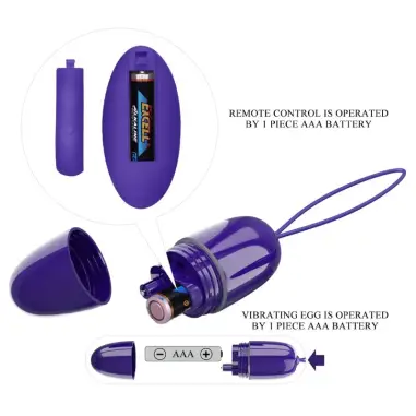 Selkie Youth Mini Huevo Vibrador Control Remoto Violeta