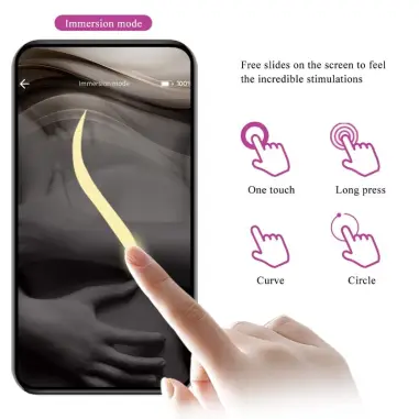 Nymph Huevo Vibrador Controlado por APP Violeta - 12 Modos