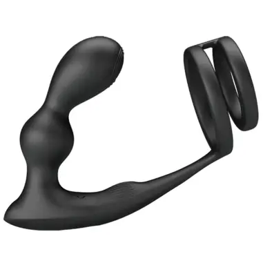 Marshall Anillo para Pene + Plug Anal Vibratorio & Control