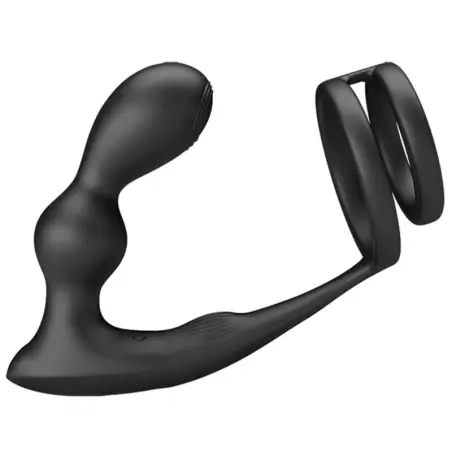 Marshall Anillo para Pene + Plug Anal Vibratorio & Control