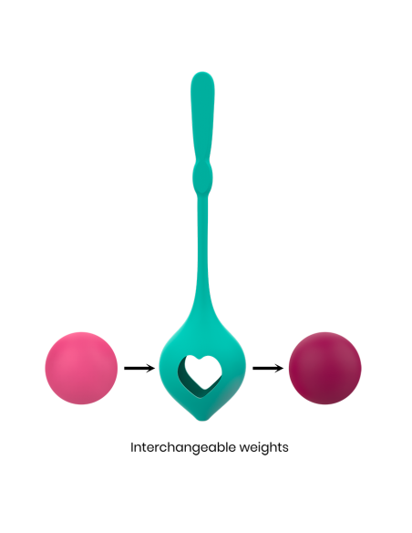 SET DEVA RITUAL ENTRENAMIENTO PELVICO VERDE AQUA 