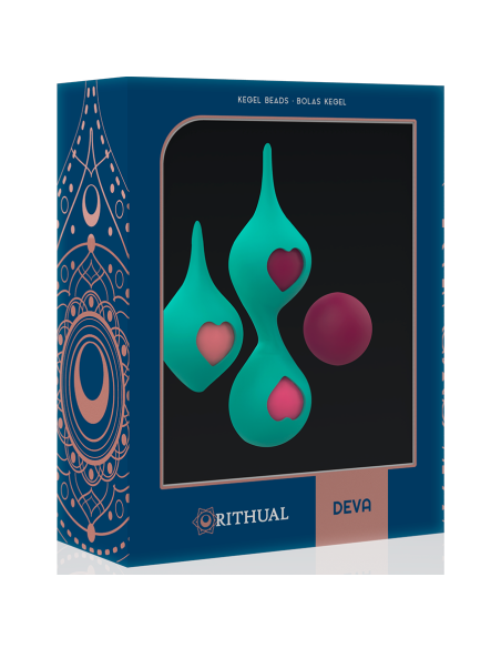 SET DEVA RITUAL ENTRENAMIENTO PELVICO VERDE AQUA 