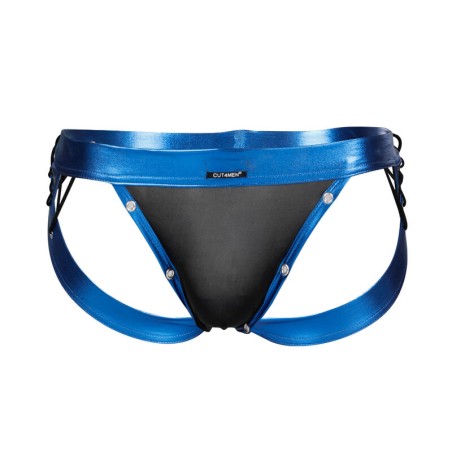 CUT4MEN - JOCKSTRAP DESIRE CUERO AZUL XL CUT4MEN JOCKSTRAP