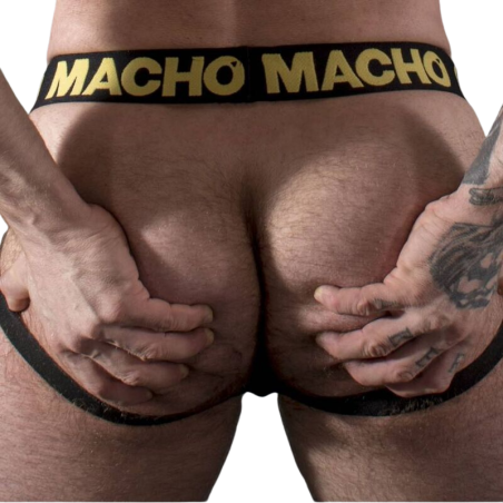 MACHO - MX25AC JOCK CUERO AMARILLO S MACHO UNDERWEAR