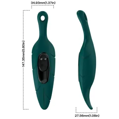 Estimulador & Vibrador Hoja Verde - Sumergible | Armony
